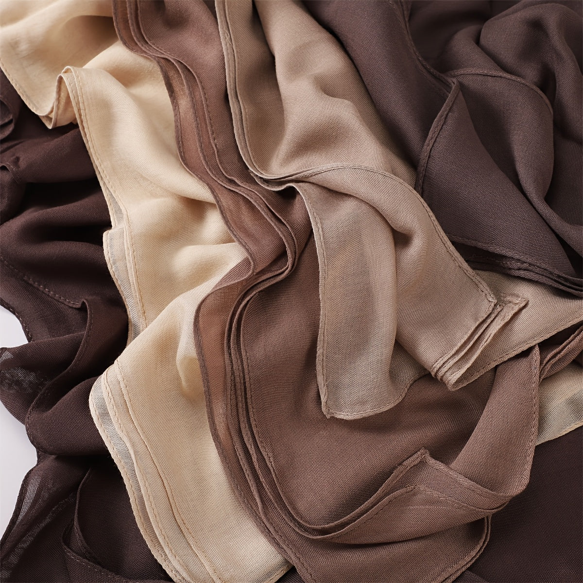 5pcs High-Quality Solid Color Breathable Scarves for Women - Soft Modal, Ideal for Daily Use, Muslim Hijabs, Shawls, and Wraps, Casual Wear Scarves|Breathable Fabric Scarves| Textured Bamboo Woven Hijab