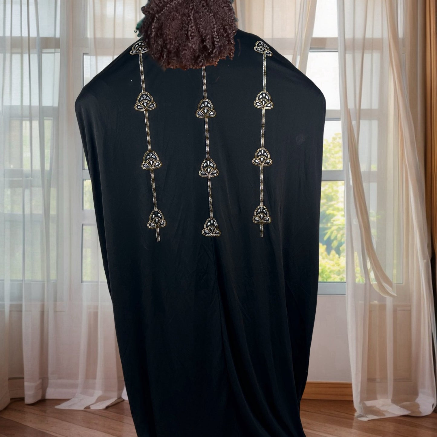 Plus Size, Women's Turkish Abaya Long Kaftan - Elegant Islamic Gown with Voluminous flowy design, Non-Transparent Full Coverage Dress for Everyday & Special Occasions