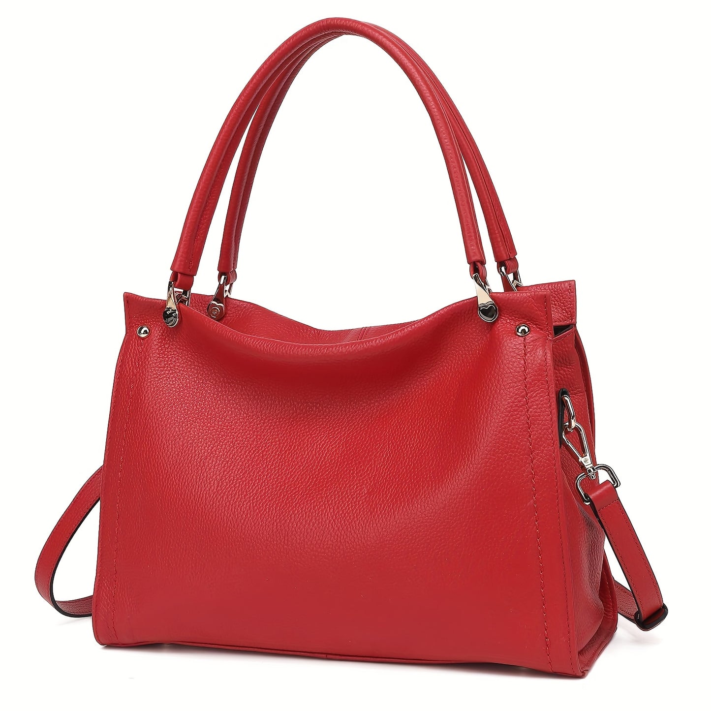 Elegant Leather Handbag, Women's Tote Bag, Versatile Single Shoulder Sling Bag