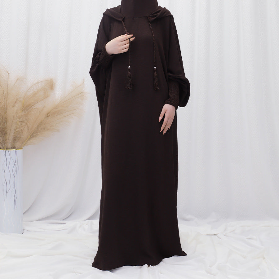 Women's Islamic Prayer Dress & Modest Jibab Abaya - Soft Pink (Pastel) Full Coverage Hijab Robe with Sleeves, for Ramadan, Travel, Daily Prayer - Muslim Kaftan, Muslimah Clothing, Modestwear Outfit, Elegant Drape, Breathable Fabric