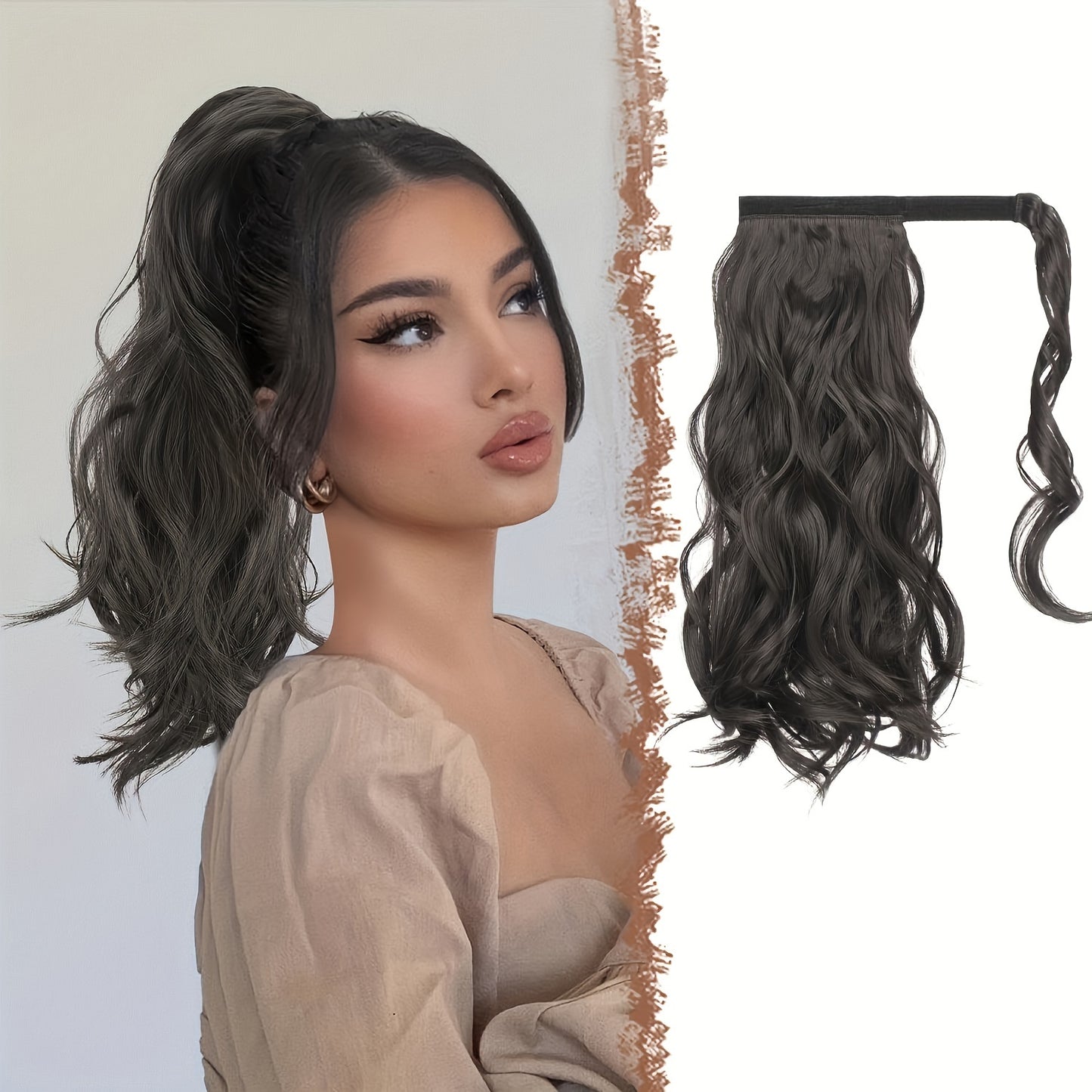 Synthetic Long Clip Ponytail Hairpieces For Women