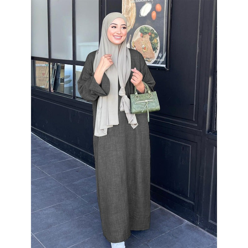 Women's Islamic Abaya Burqa - Elegant Middle Eastern Robe with Loose Fit, Modest Muslim Gown for Everyday & Special Occasions - Available in Olive Green/, Islamic Clothing for Women