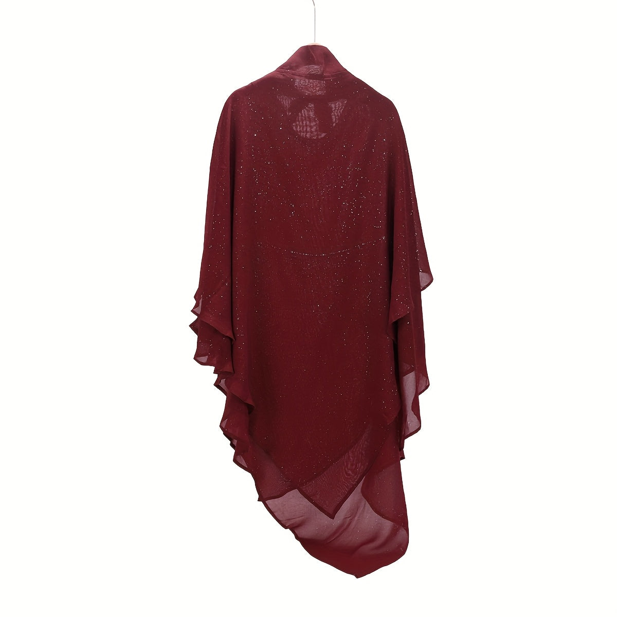 Muslim Khimars With Diamonds Soft Breathable Two-Layer Chiffon Hijab For Women