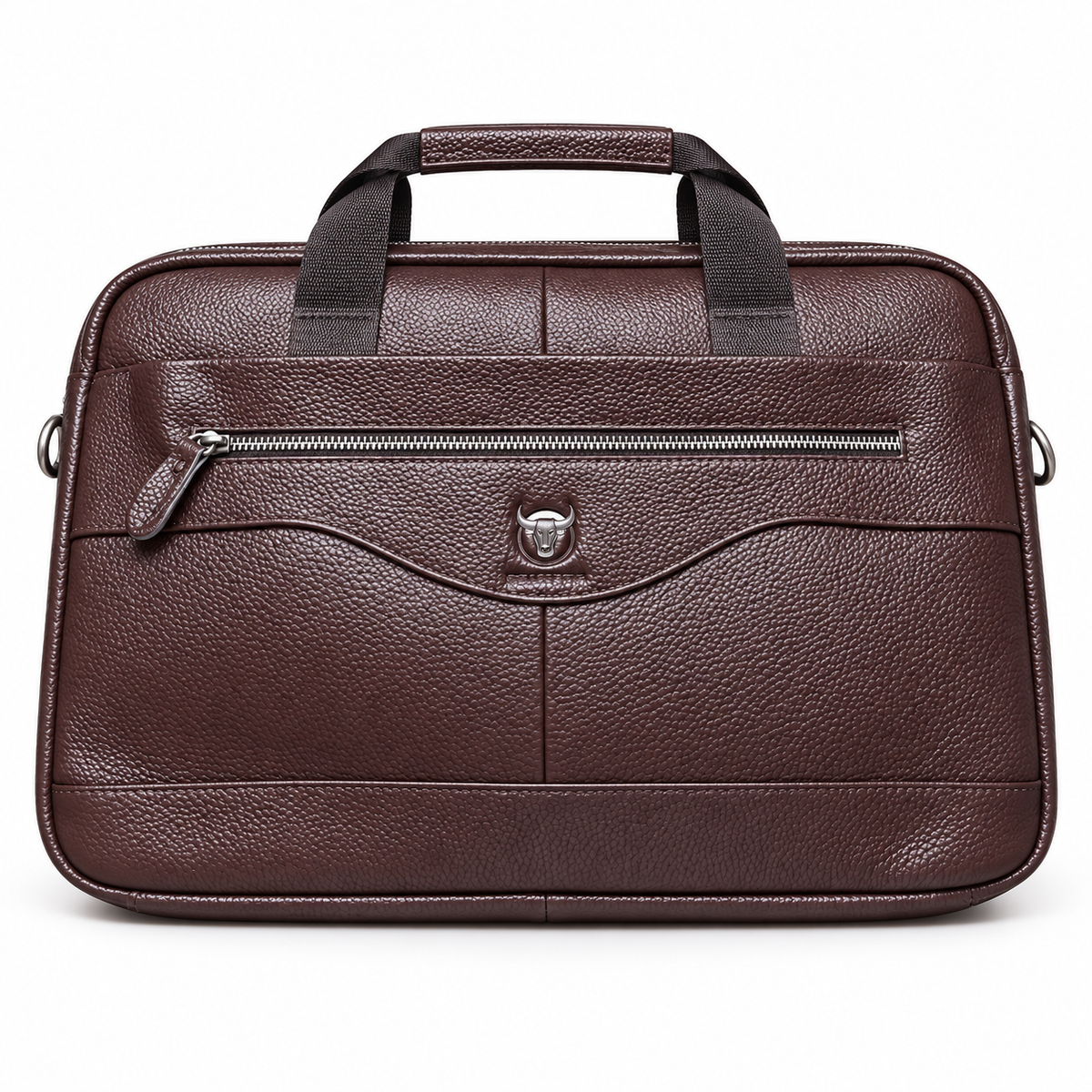 Classic Brown Leather Business Office Briefcase