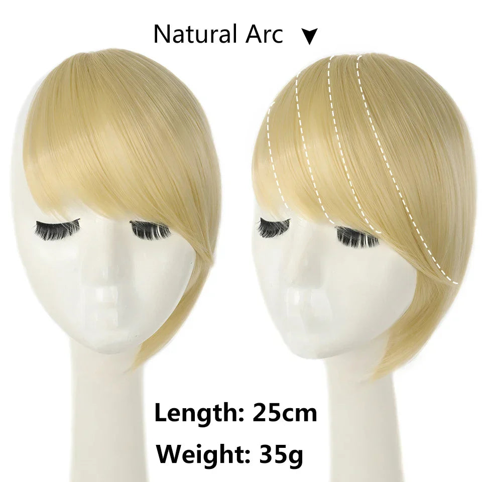 Dark Brown Side Bangs Hair Extensions