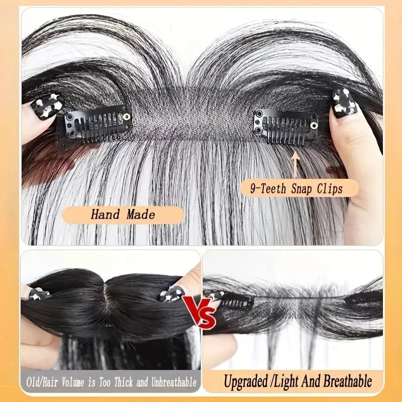 Hair Bangs With Sideburns Clip In