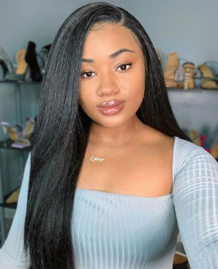 Light Yaki Straight Tape In Hair Extensions - Human