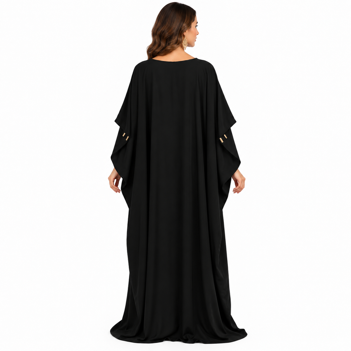 Black Gold Mandala Embellished Baju Kaftan