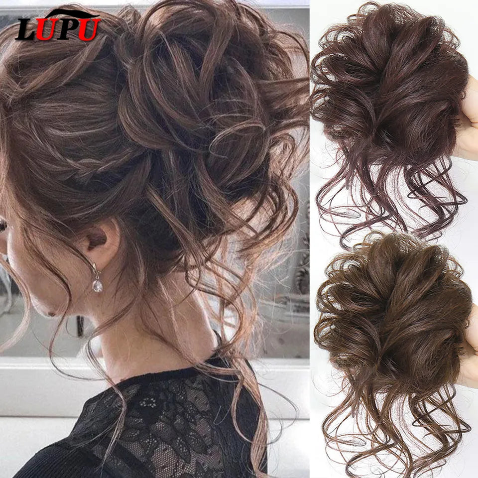 Blonde Synthetic Hair Bun For Women