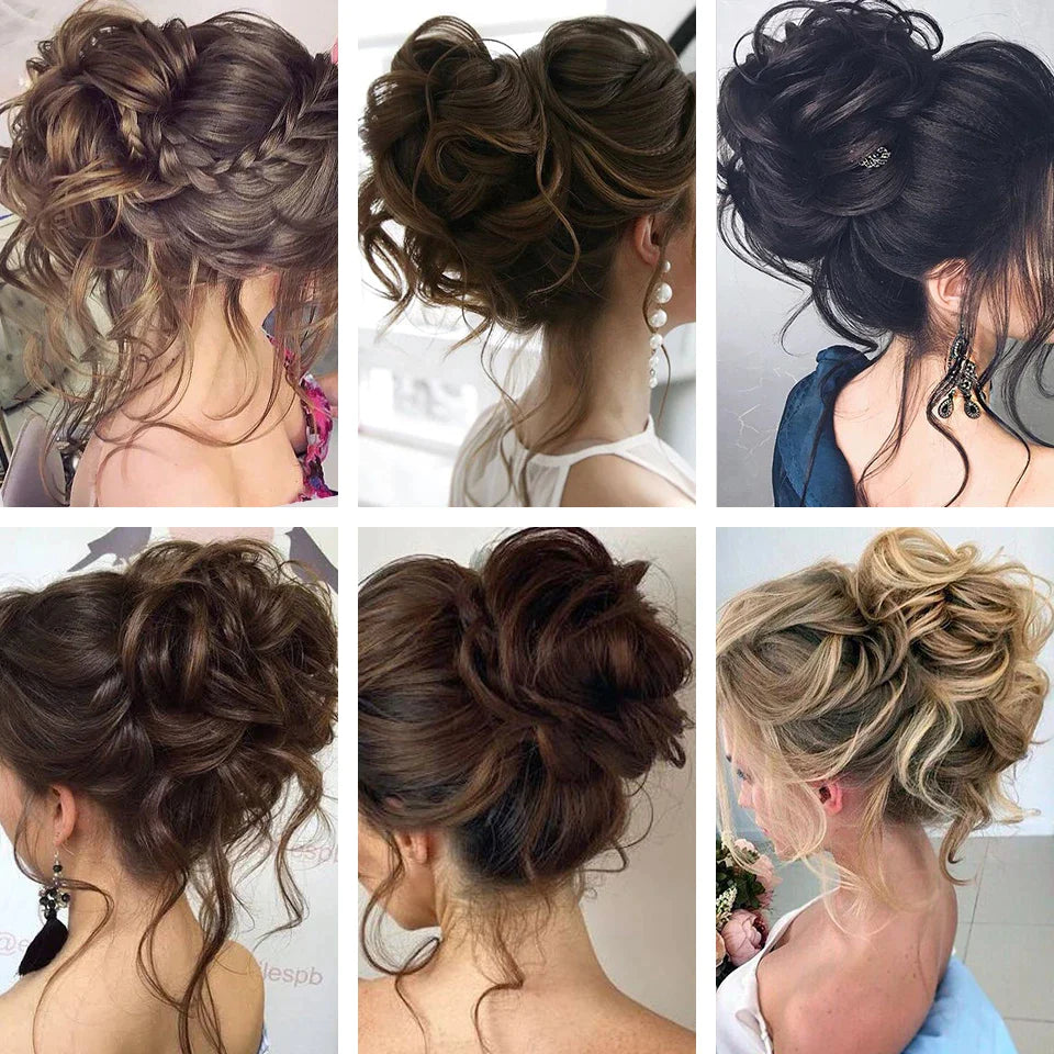 Blonde Synthetic Hair Bun For Women