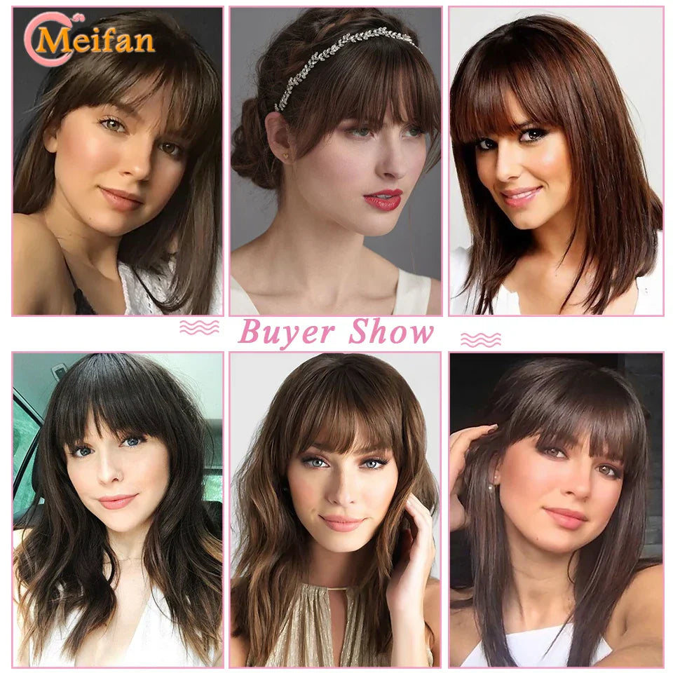 Blonde Clip-In Bangs Extension