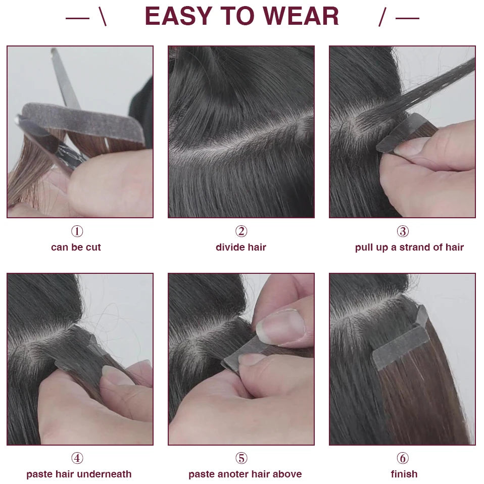 Tape Replacement for Tape In Human Hair Extensions