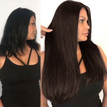 Dark Brown Tape In Extensions Human Hair