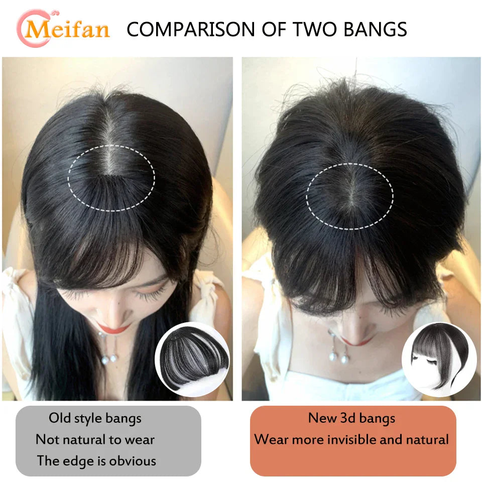 Blonde Clip-In Bangs Extension