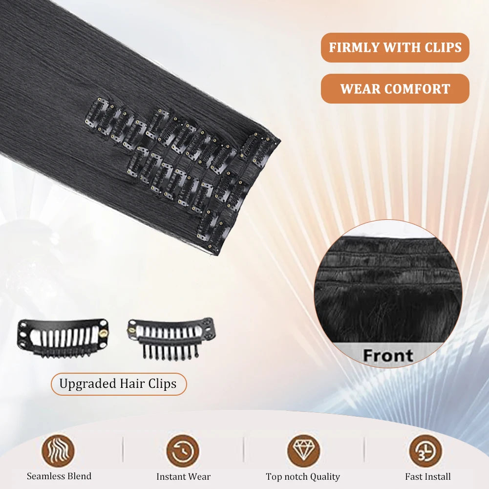 Synthetic Full Hair Extensions