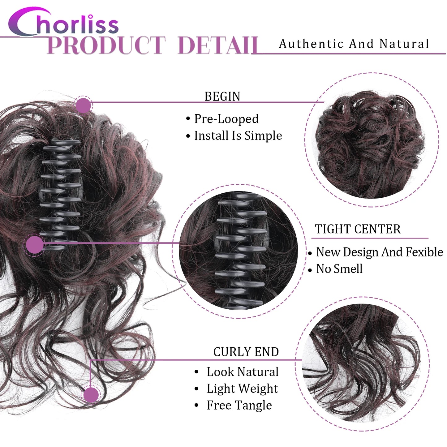 Copper Hair Buns
