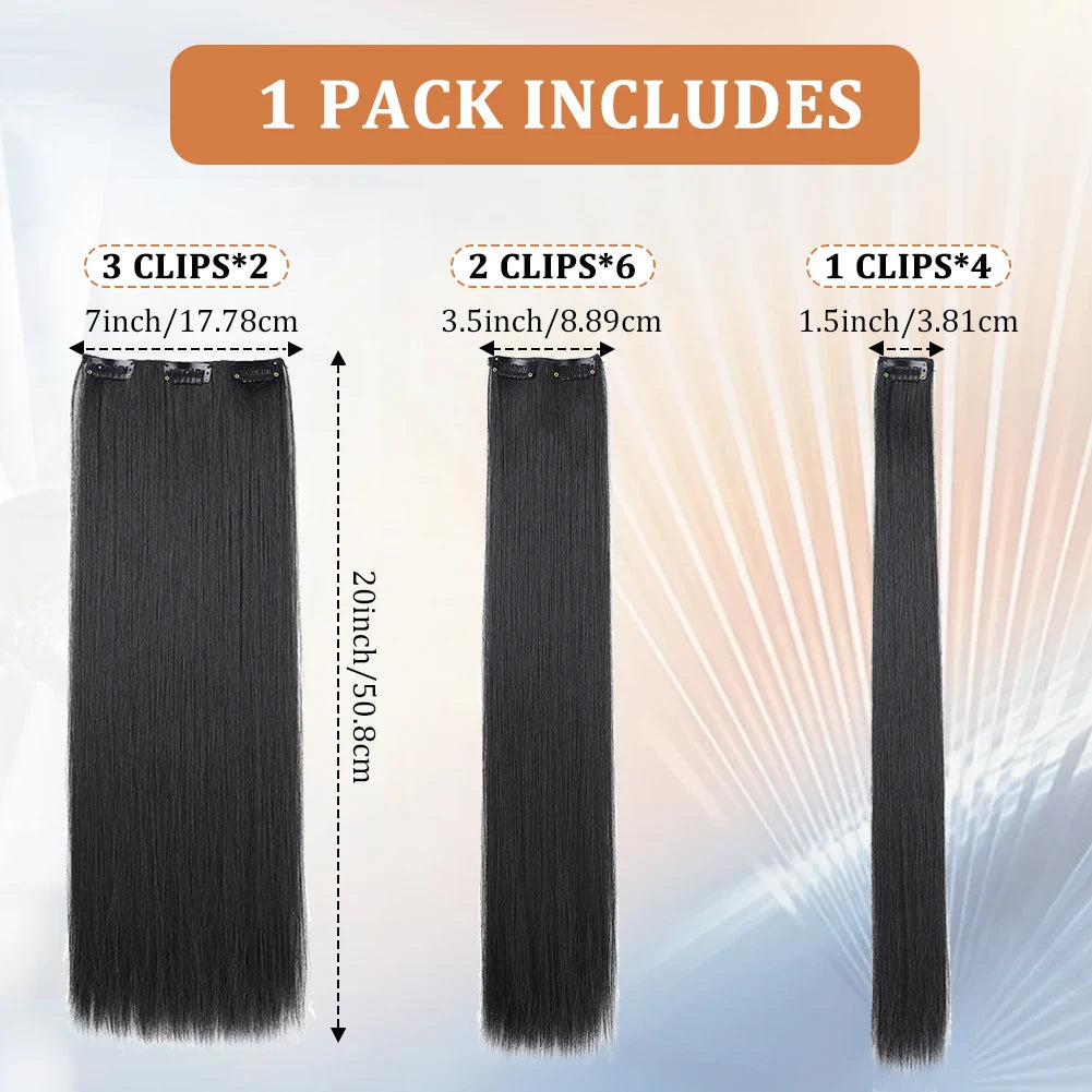 Synthetic Full Hair Extensions