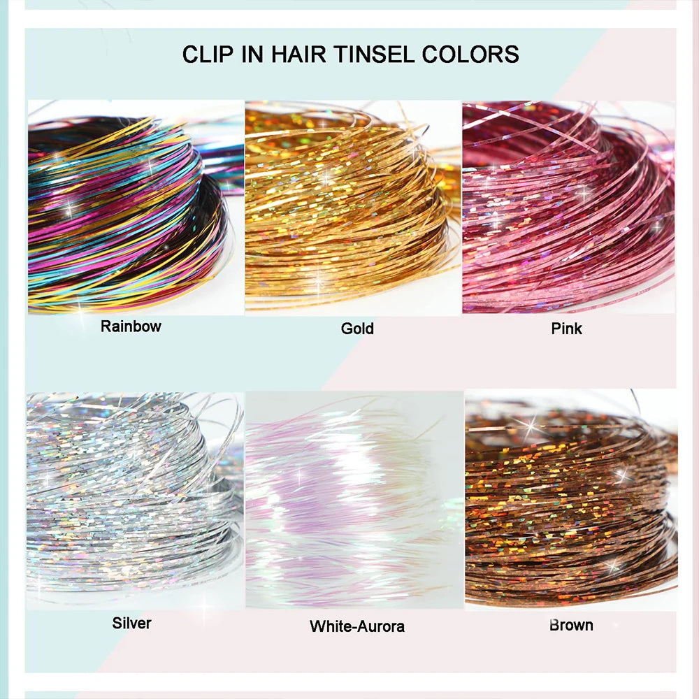 Shiny Glitter Hair Tinsel