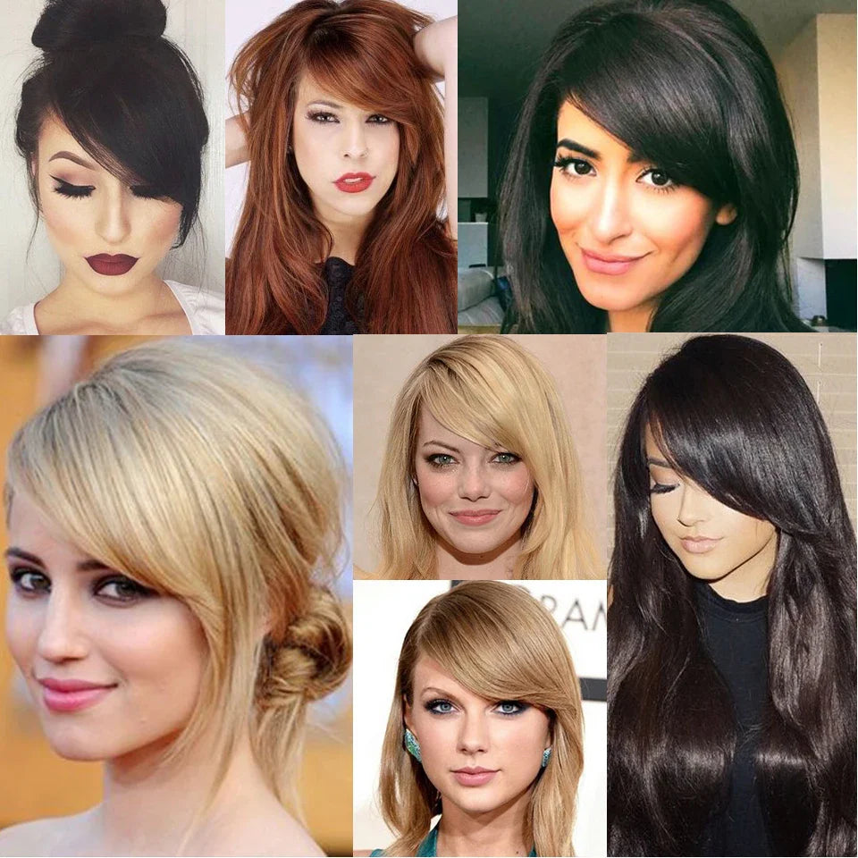 Black Side Bangs Hair Extensions