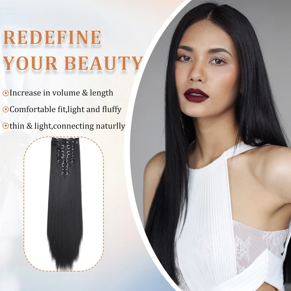 Synthetic Full Hair Extensions