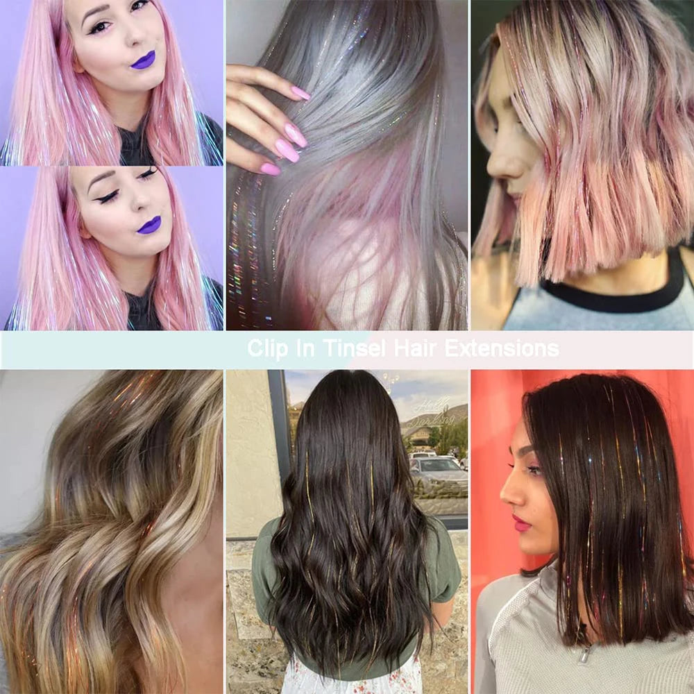 Shiny Glitter Hair Tinsel