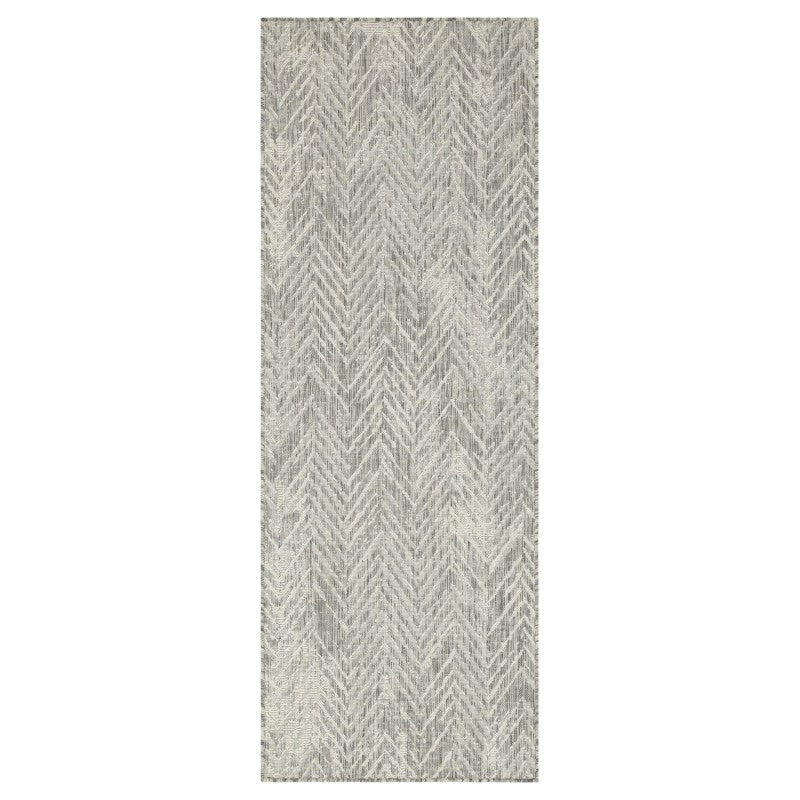 Sunshine Silvery 7ft. 10in. x 10ft. 3in. Indoor Outdoor Area Medium Rug{Quality Assurance}