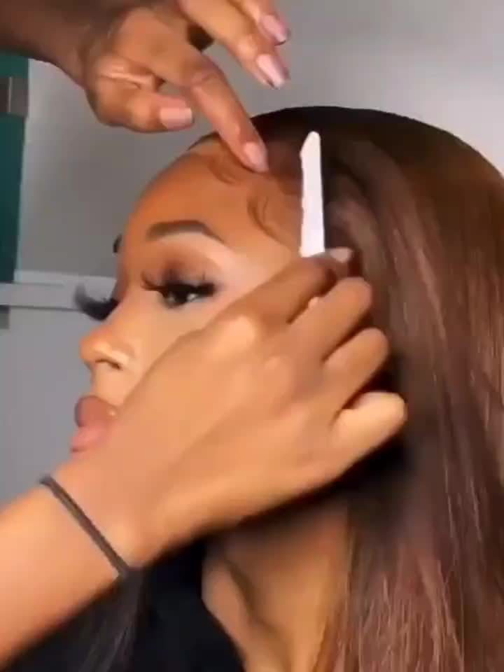 3 Bundles Straight Wave Virgin Human Hair Weave Extensions With 4x4 Lace Closure, 13×4 Lace Frontal, 100% Unprocessed Brazilian Hair, Dark Auburn Color, Soft & Tangle-Free, Versatile Hair Styling | Contemporary Style