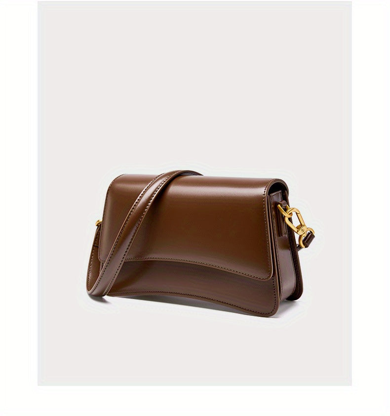 New Leather Bag High Quality Leather Single Shoulder Crossbody Shoulder Bag, 2025 New Versatile Underarm Bag for Women