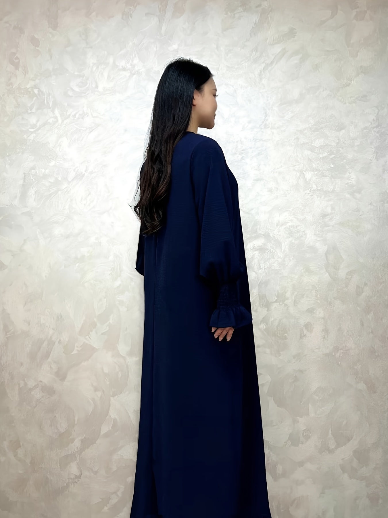 Soft Crepe Material With Pocket Muslim Lady Abaya Prayer Abaya