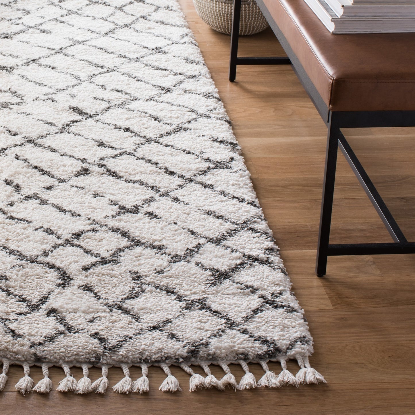 Shag & Flokati Indoor Power Loomed Easy Care Area Rug For Home Decor Rug for Living Room, Bedroom, Dining Room, Home Office, Basement