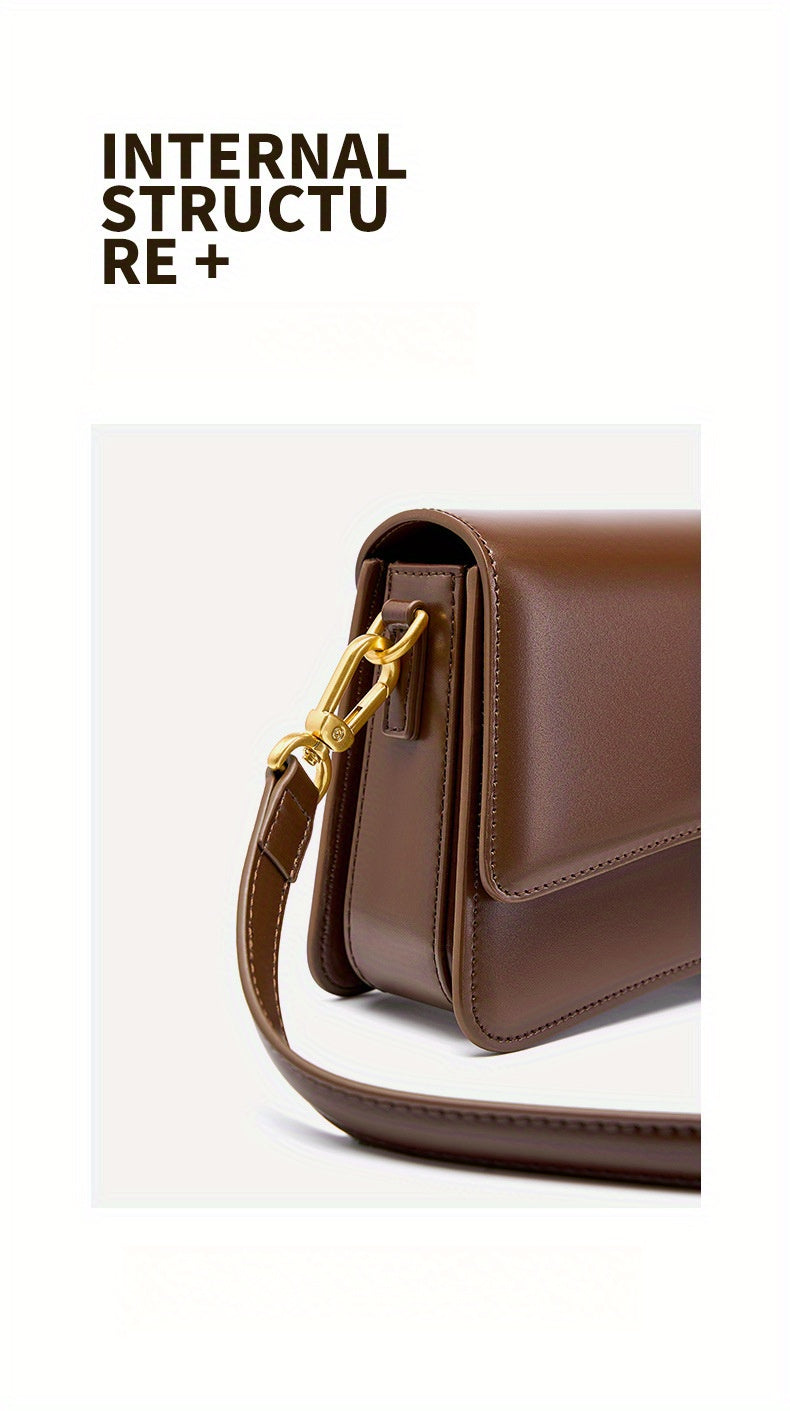New Leather Bag High Quality Leather Single Shoulder Crossbody Shoulder Bag, 2025 New Versatile Underarm Bag for Women