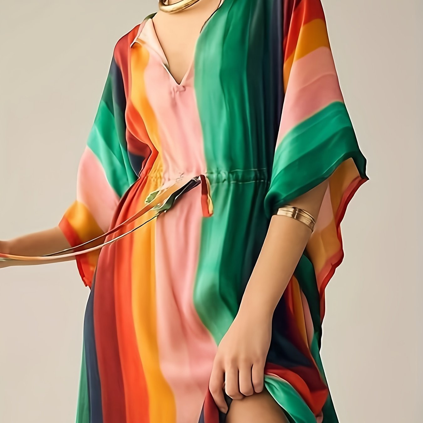 Swimsuit Coverup for Women Kaftan Dresses Bathing Suit Cover Ups Plus Size Caftan Vacation Outfits Colorful