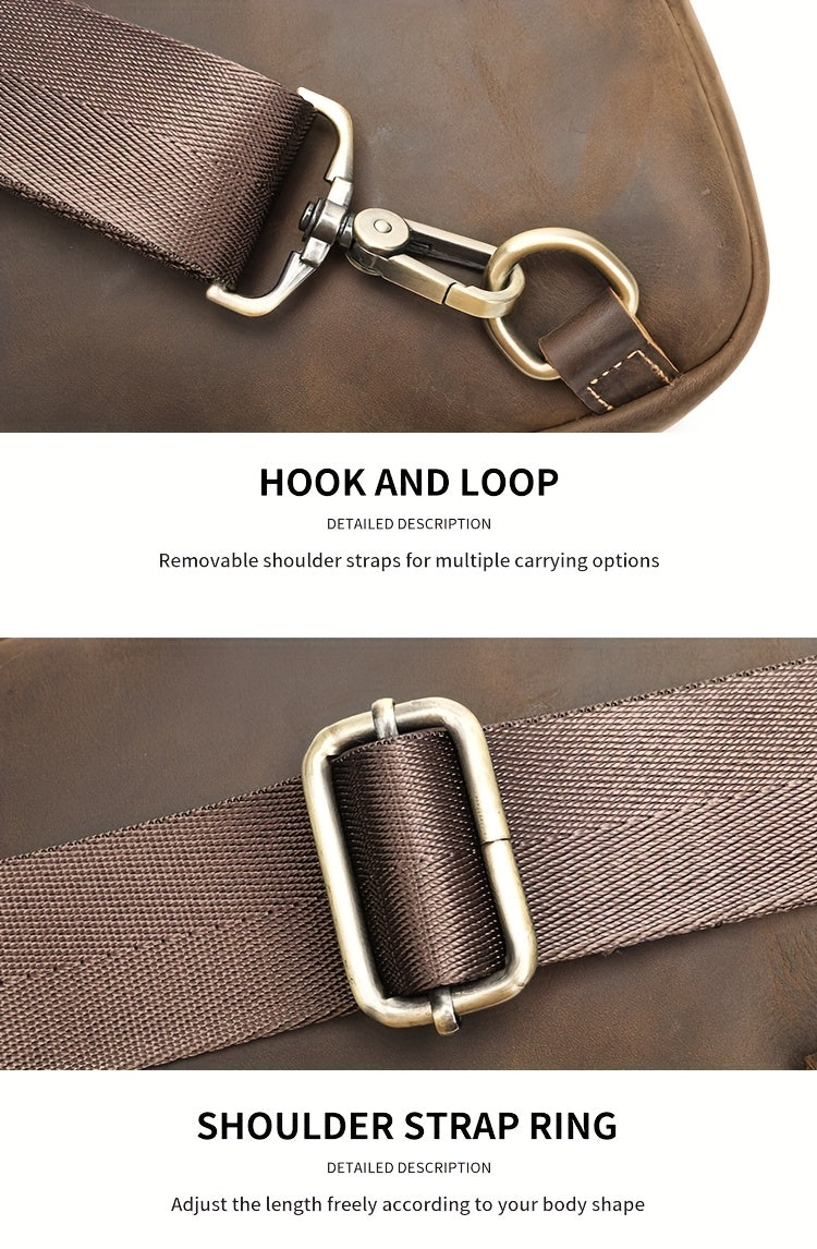 Leather Men Sling Bag, Small Crossbody Bags For Phone Daily Used Shoulder Bags, Sport Running Sling Bags, Leather Men Messenger Bag
