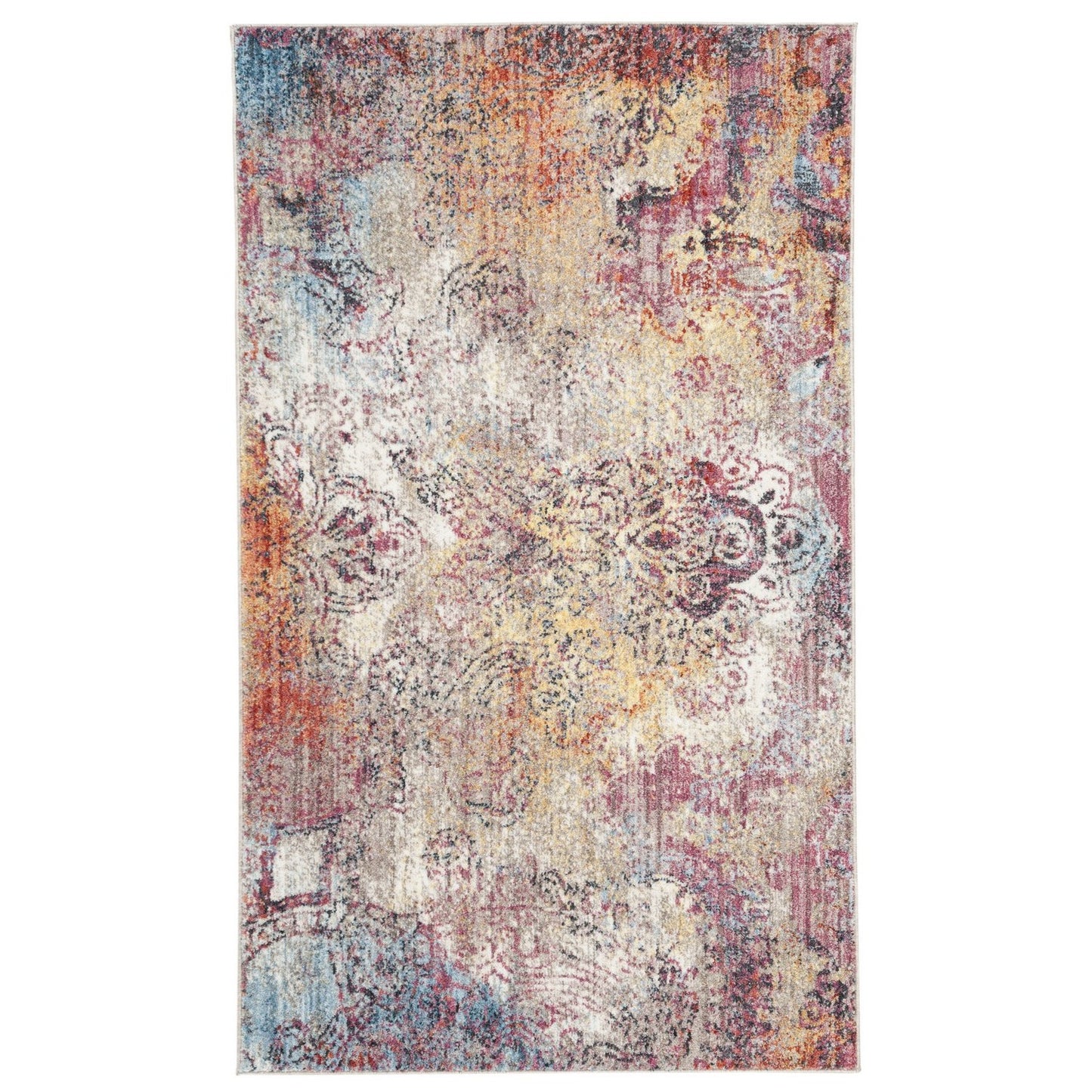 Monray Collection MNY646 Indoor Power Loomed Easy Care Area Rug For Home Decor Rug for Living Room, Bedroom, Dining Room, Home Office, Basement