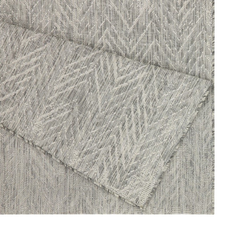 Sunshine Silvery 7ft. 10in. x 10ft. 3in. Indoor Outdoor Area Medium Rug{Quality Assurance}