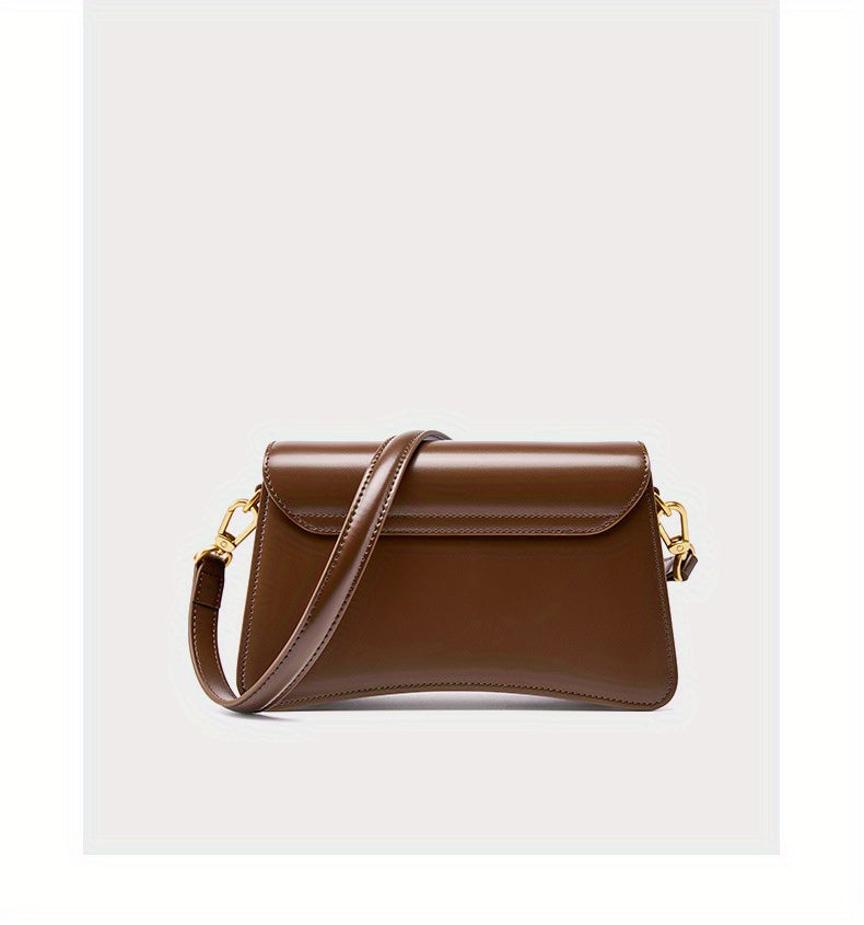 New Leather Bag High Quality Leather Single Shoulder Crossbody Shoulder Bag, 2025 New Versatile Underarm Bag for Women