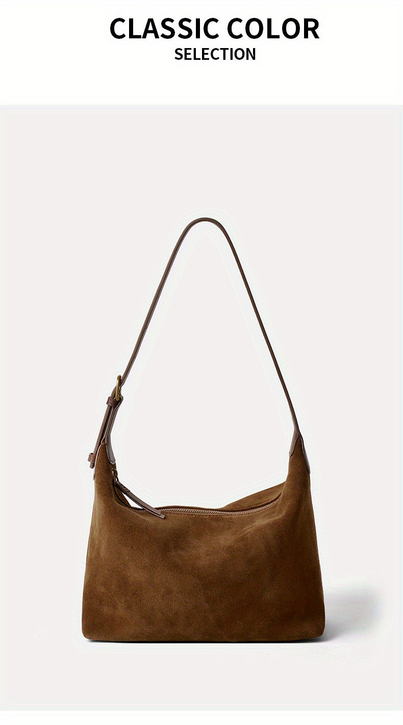 Cowhide Tote Bag for Women, Leather Large Capacity Crossbody Bag, Durable Women's Bag