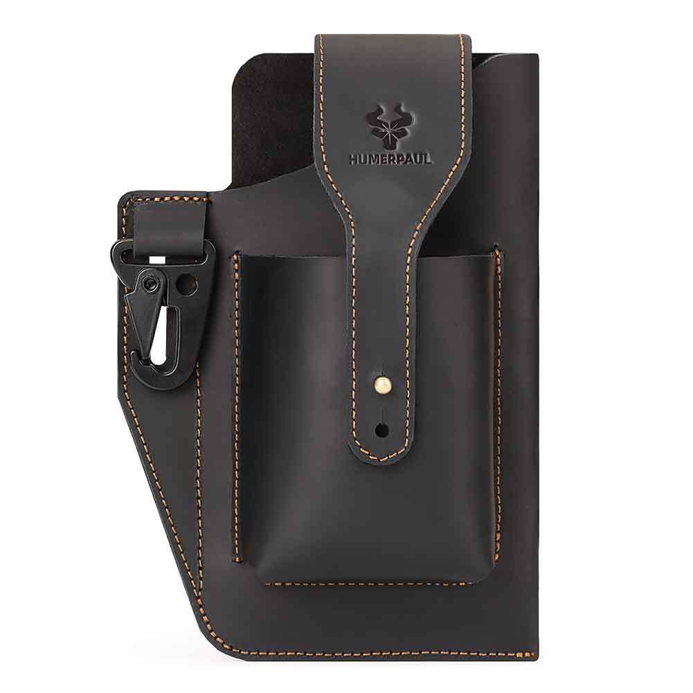 Men's Leather Mobile Phone Case, Mobile Phone Stand With Belt Ring, Mobile Phone Bag Protective Case, Unique Father's Day Gift