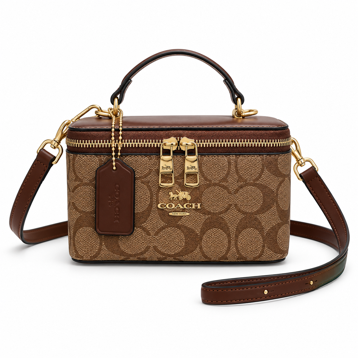Classic Brown Monogram Box Crossbody Bag
