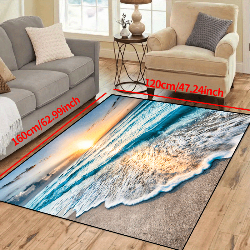1pc of a Non-Slip Rug That Can Be Washed in a Machine, Suitable for Entryways, Living Rooms, And Bedrooms, As Well As Outdoor Patios And Garden Areas. It Serves As a Decorative Carpet for Home And Room Enhancement