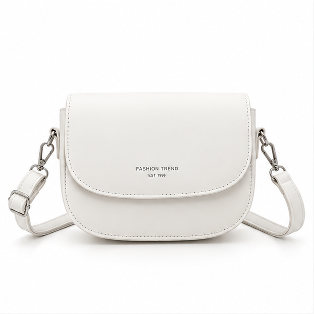 Elegant Minimalist White Crossbody Shoulder Bag