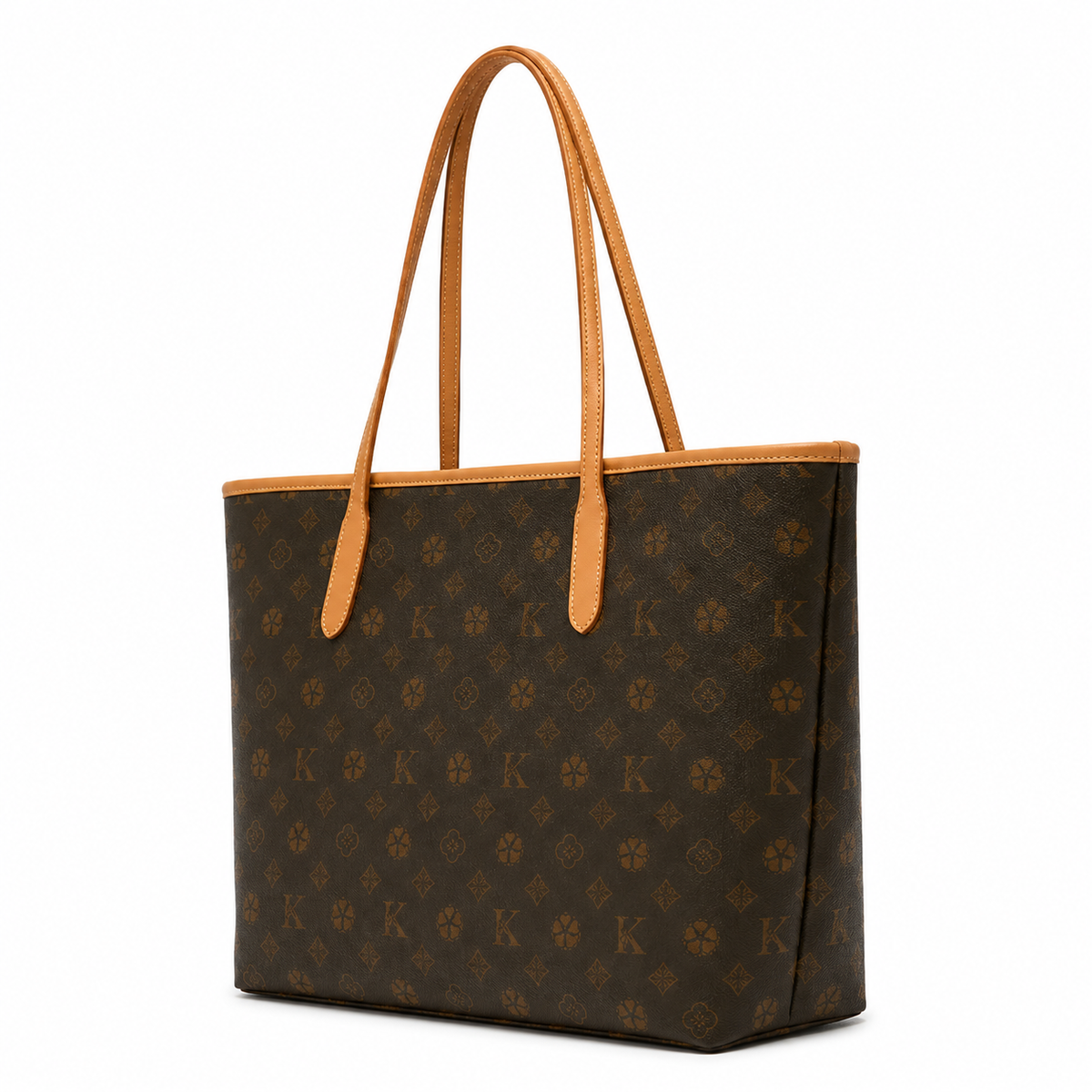 Classic Brown Monogram Large Shoulder Totebag