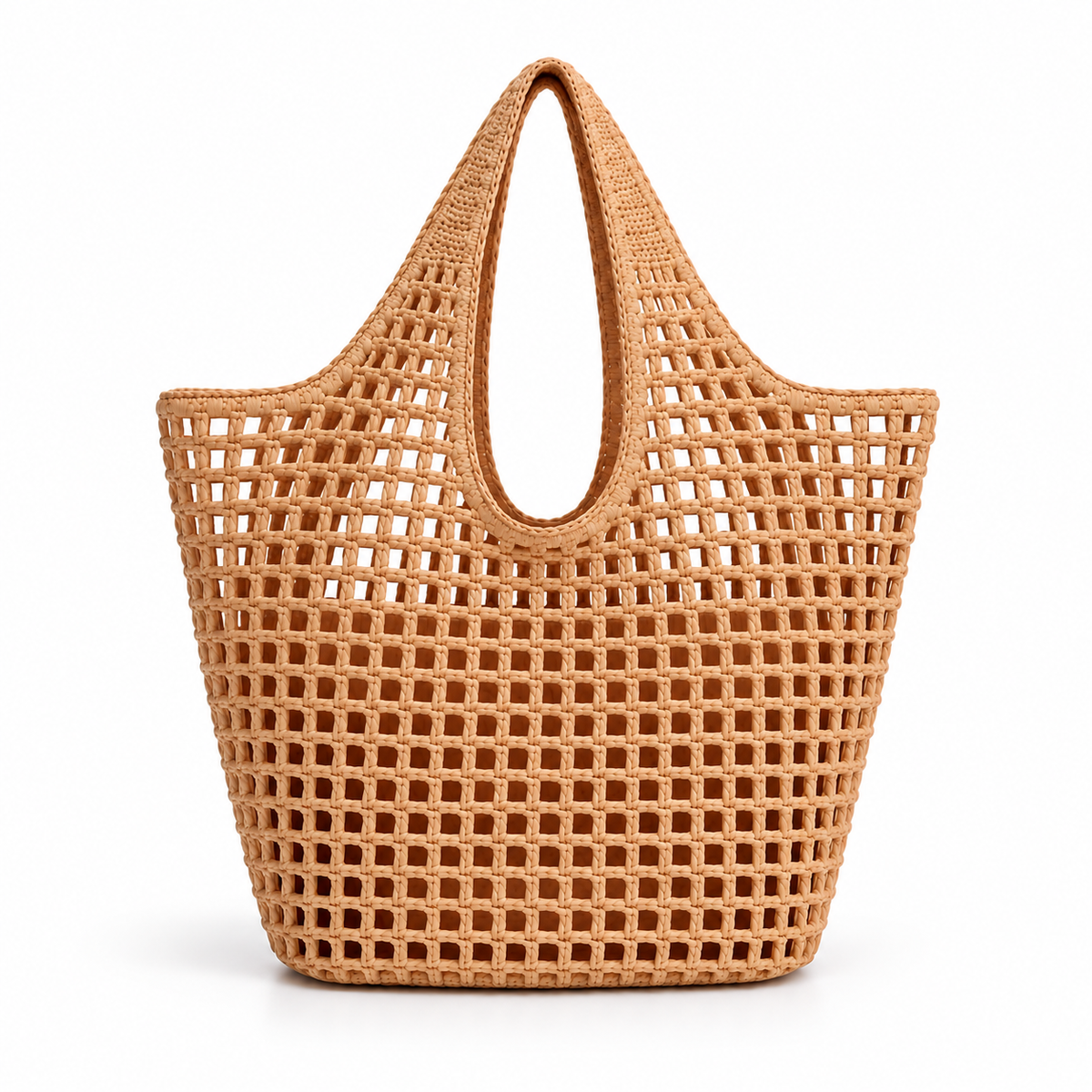 Paris Milano Open Weave Crochet Tote