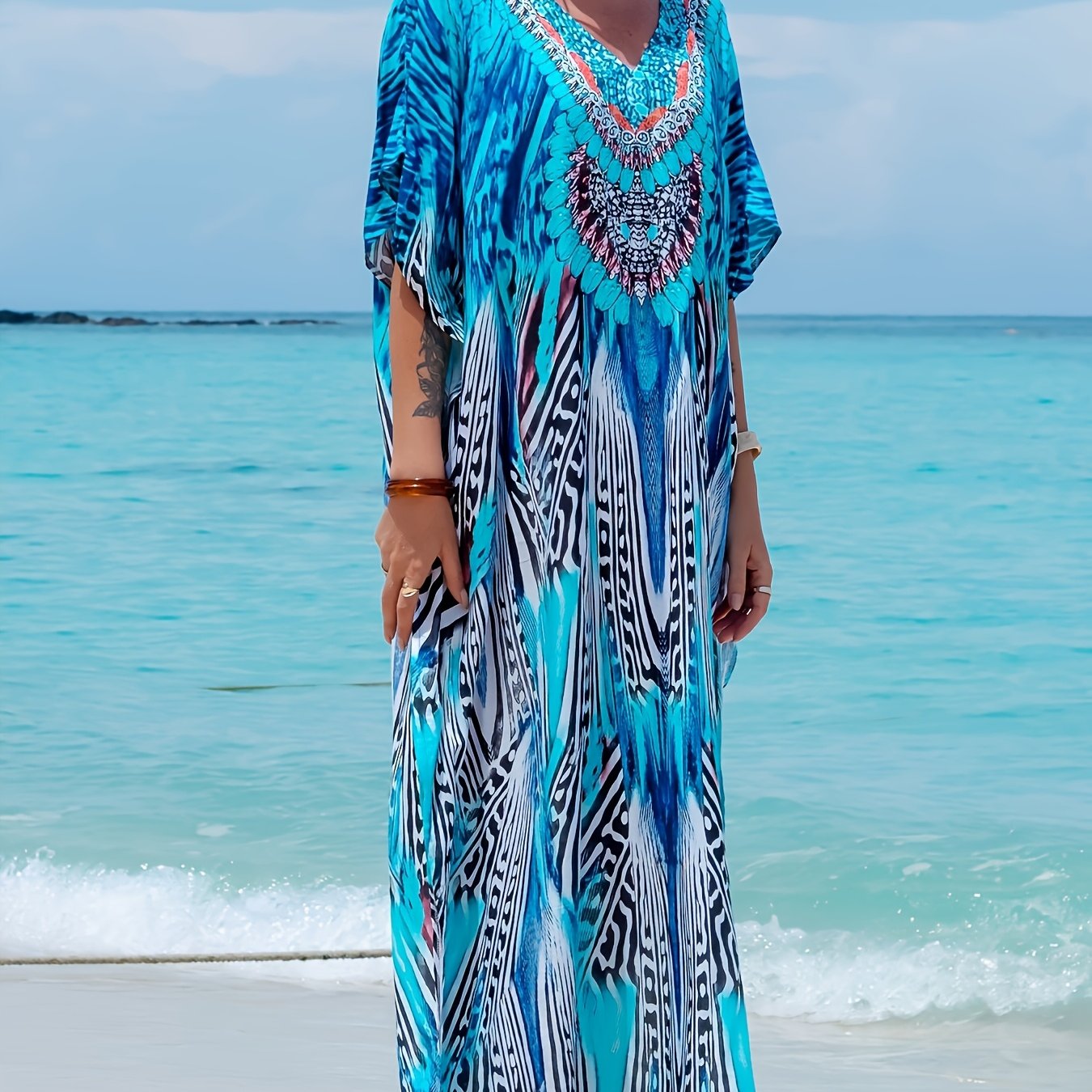 Women's Bohemian Printed Summer Casual Dress