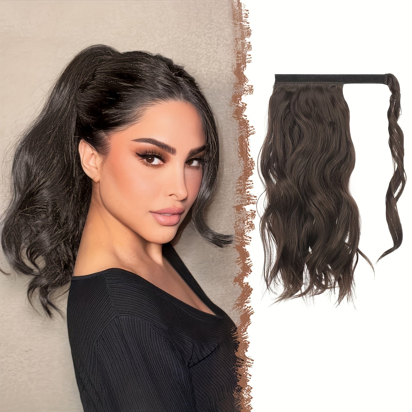 Synthetic Long Clip Ponytail Hairpieces For Women