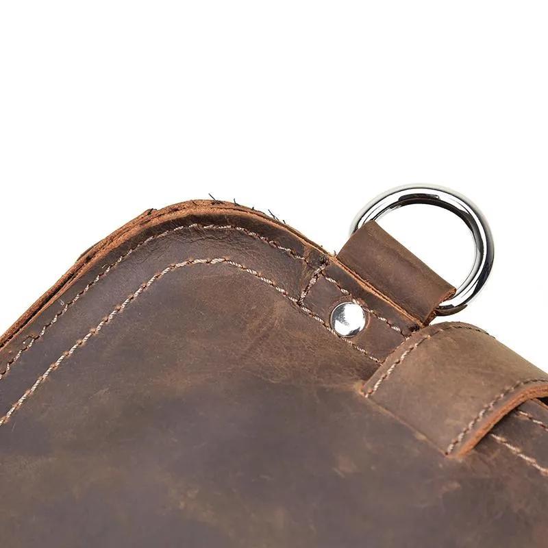The Gustav Messenger Bag | Large Capacity Vintage Synthetic Leather Backpack for Men with Multiple Compartments
