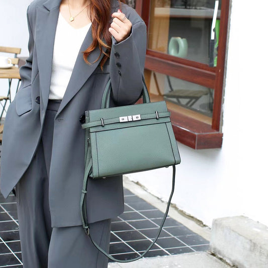 2025 New Model, High-End Small Square Bag, Fashionable Leather Crossbody Bag, Women's Multifunctional Shoulder Bag