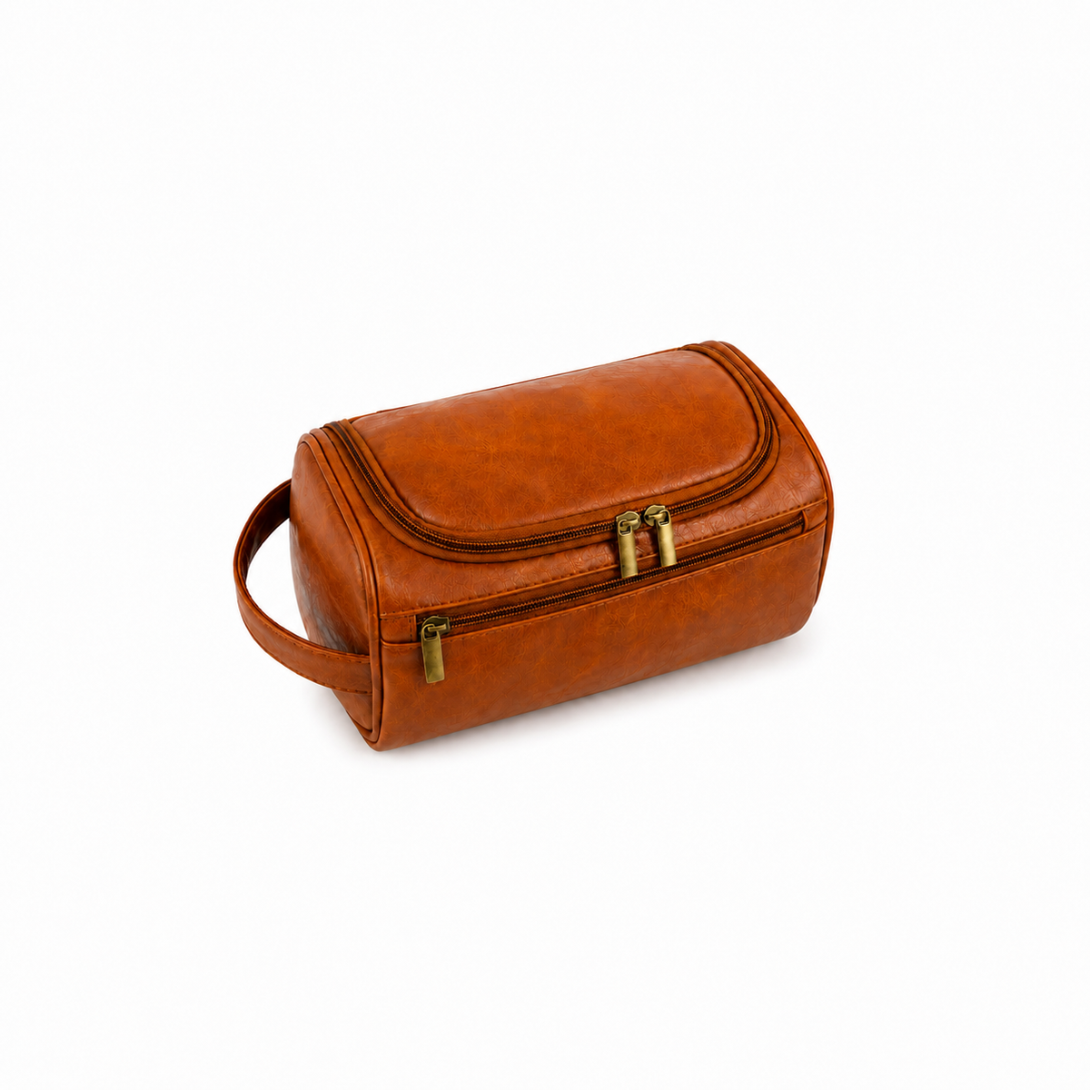 Vintage Leather Toiletry Bag for Men