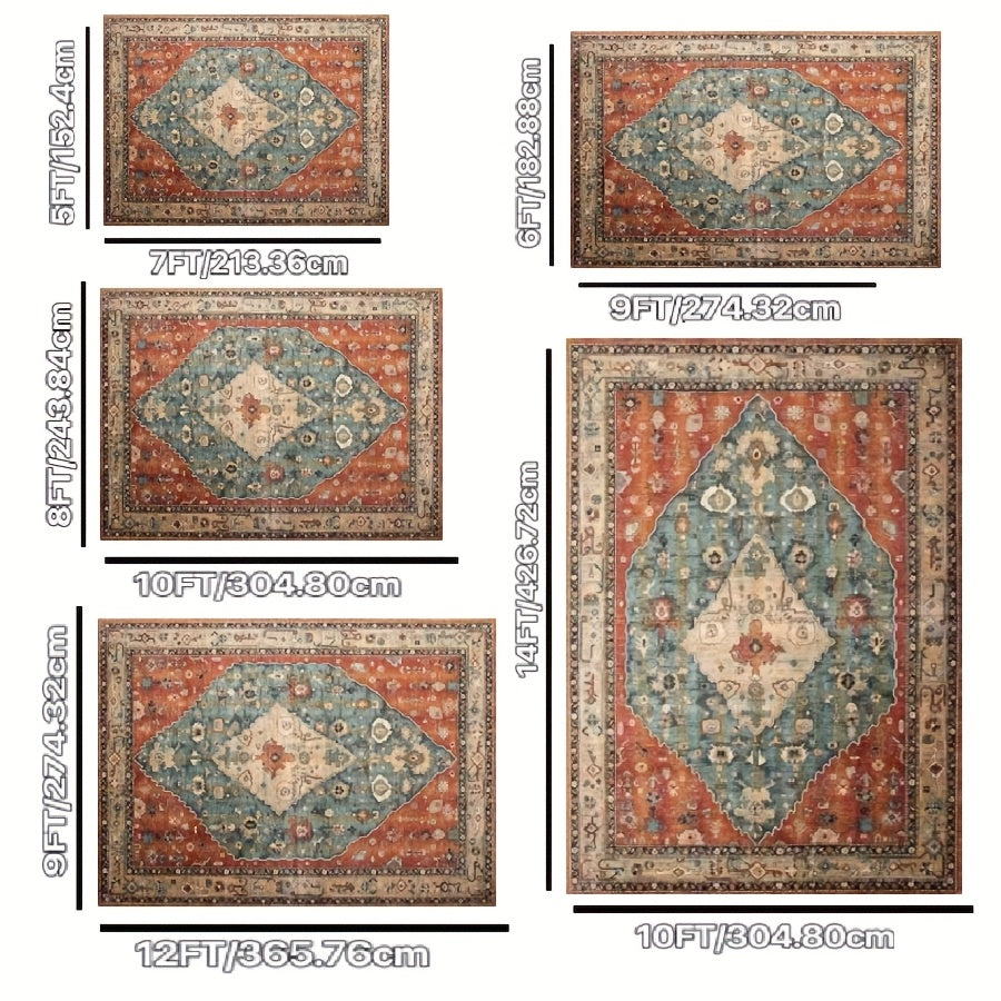 1pc Of Finely Processed Imitation Cashmere Carpet, Fashionable And Simple Style Mat, Machine Washable, Anti Slip, Soft, Rug Can Be Used for Bedroom, Dining Room, Living Room And Office Decoration
