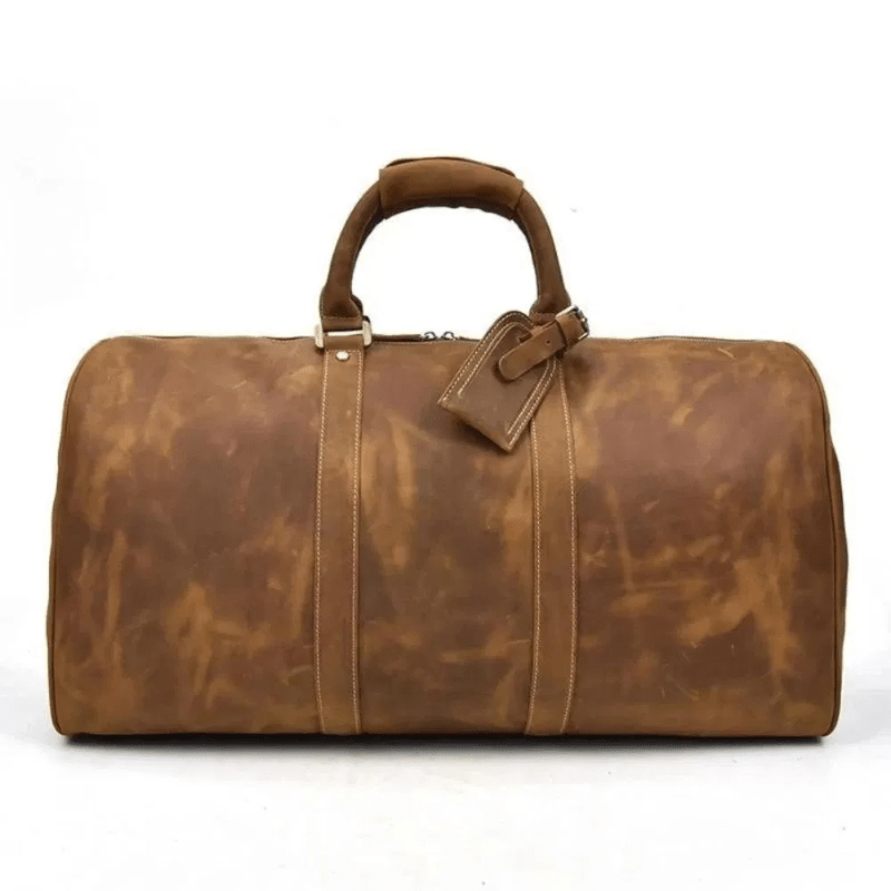 The Bjarke Weekender Handcrafted Faux Leather Duffle Bag